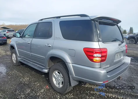 2001 Toyota Sequoia Limited z USA, uszkodzony, nr VIN 5TDBT48A21S004103